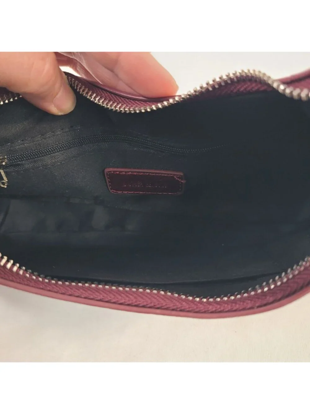 NEW 8 Other Reasons Burgundy Faux Leather Mini Shoulder Bag With Dust Bag - Picture 5 of 9